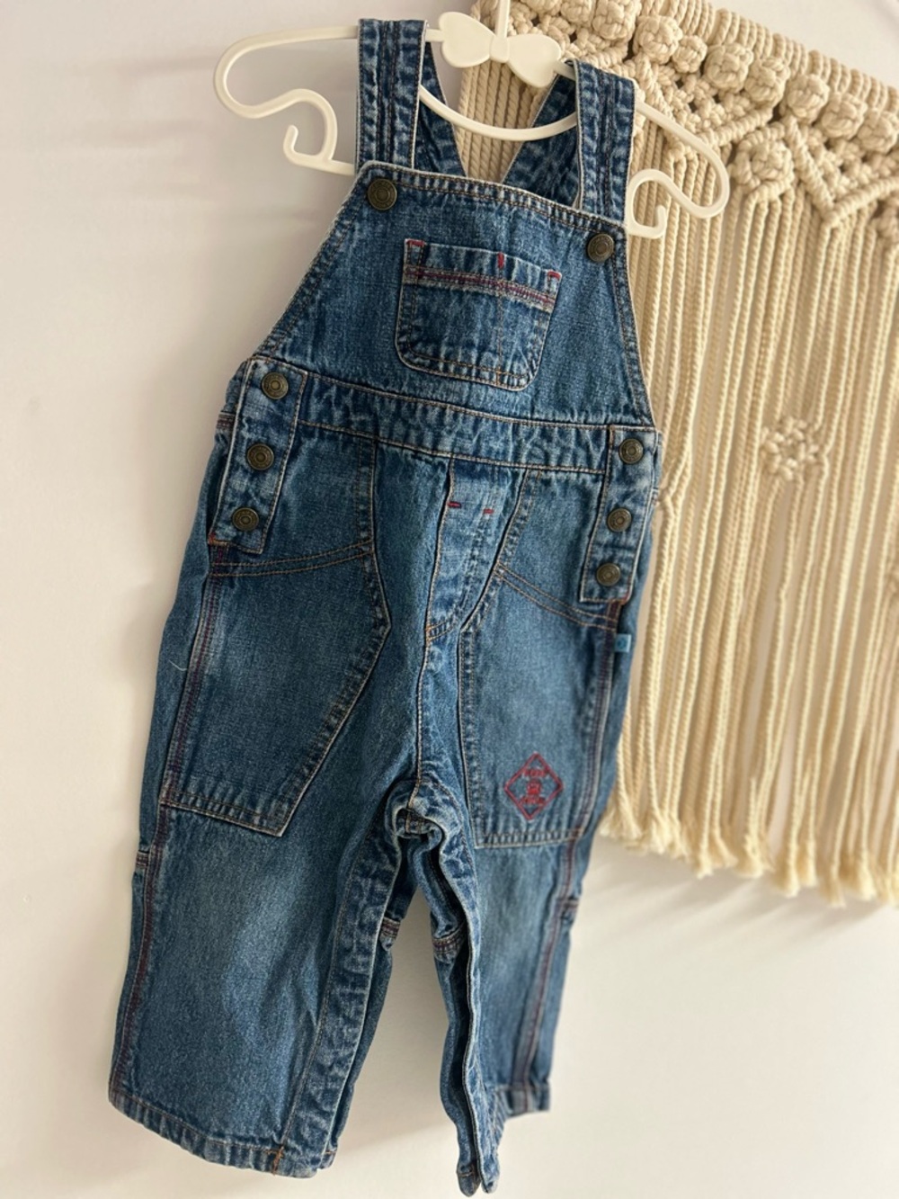 2000s Denim Baby Overalls